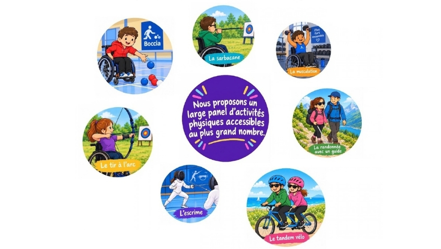 Les activités handisports Béziers : Bocci, sarbacane, musculation, randonnée, tandem vélo, escrime, tir à l'arc